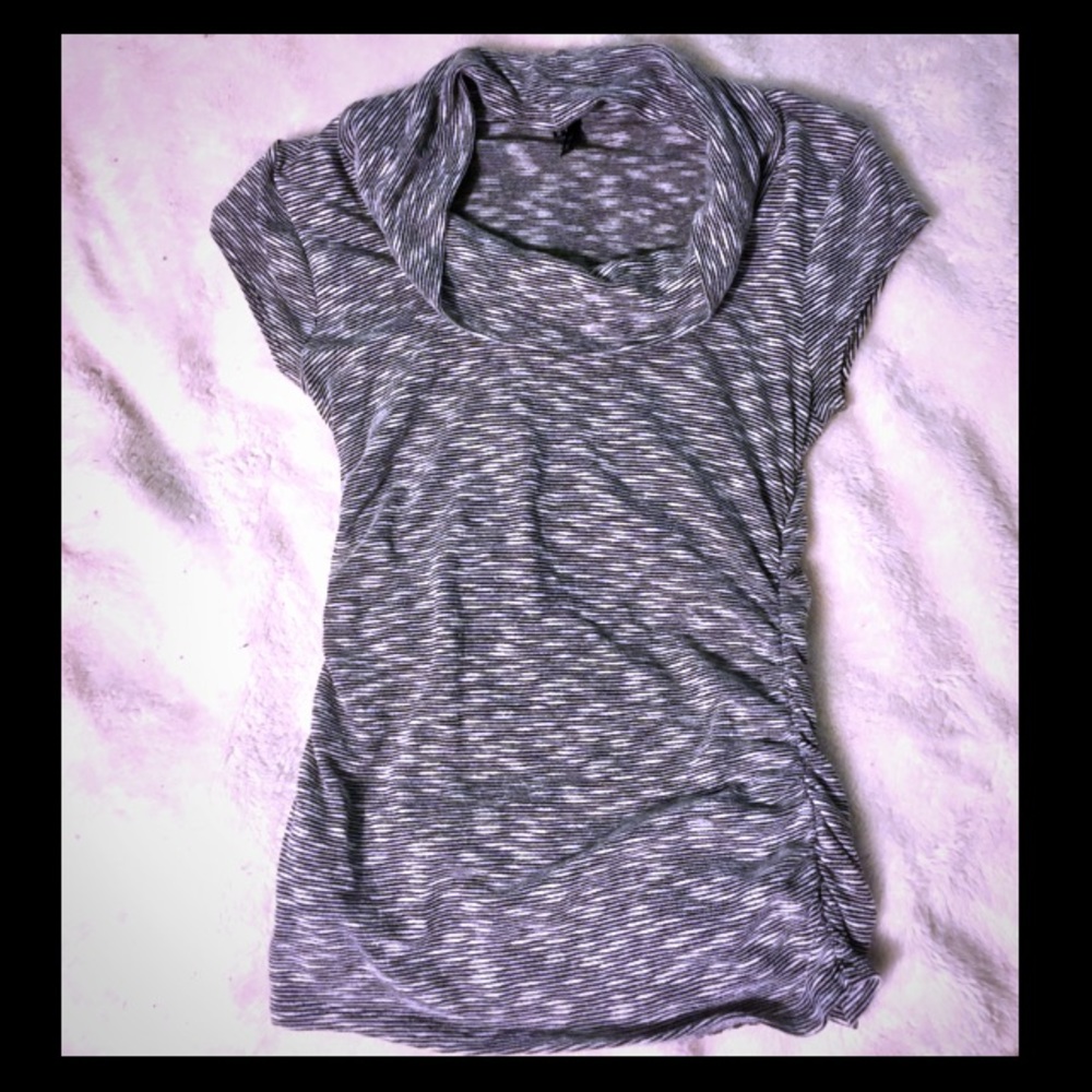 White & black dressy top
